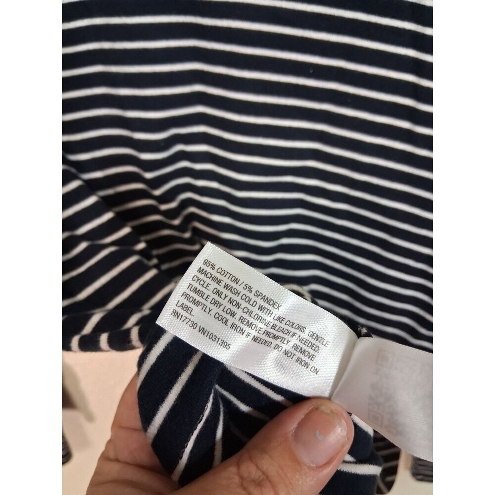 NWT Universal Thread Long Sleeve T-Shirt Low Back Casual Winter Navy Blue Size X - Picture 6 of 6